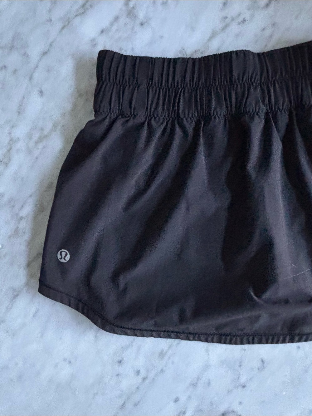 lululemon athletica Black Women's Athletic Shorts with Elastic Waistband